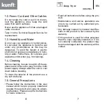 Предварительный просмотр 4 страницы Kunft KDF-2594 Instruction Manual