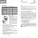 Предварительный просмотр 6 страницы Kunft KDF-2594 Instruction Manual