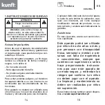 Предварительный просмотр 8 страницы Kunft KDF-2594 Instruction Manual