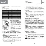 Предварительный просмотр 11 страницы Kunft KDF-2594 Instruction Manual