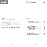 Предварительный просмотр 2 страницы Kunft KDH2775 Instruction Manual