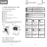 Предварительный просмотр 6 страницы Kunft KDH2775 Instruction Manual