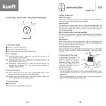 Предварительный просмотр 8 страницы Kunft KDH2775 Instruction Manual