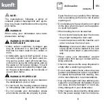 Предварительный просмотр 5 страницы Kunft KDW4752 Instruction Manual