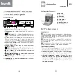 Предварительный просмотр 7 страницы Kunft KDW4752 Instruction Manual