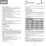 Предварительный просмотр 9 страницы Kunft KDW4752 Instruction Manual