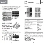 Предварительный просмотр 13 страницы Kunft KDW4752 Instruction Manual