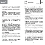 Предварительный просмотр 22 страницы Kunft KDW4752 Instruction Manual