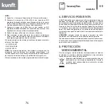 Предварительный просмотр 38 страницы Kunft KDW4752 Instruction Manual