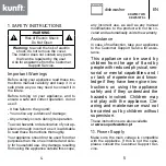 Предварительный просмотр 3 страницы Kunft KDW5137 SL Instruction Manual