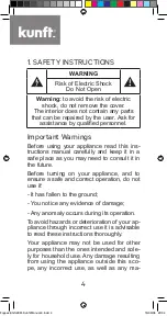 Предварительный просмотр 4 страницы Kunft KGS2981 Instruction Manual