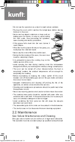 Предварительный просмотр 16 страницы Kunft KGS2981 Instruction Manual