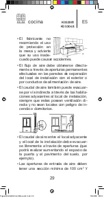 Предварительный просмотр 29 страницы Kunft KGS2981 Instruction Manual