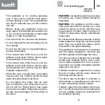 Предварительный просмотр 5 страницы Kunft KGS4503 Instruction Manual