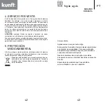 Предварительный просмотр 22 страницы Kunft KGS4503 Instruction Manual