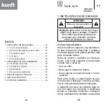 Предварительный просмотр 23 страницы Kunft KGS4503 Instruction Manual