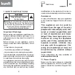 Предварительный просмотр 3 страницы Kunft KHM3273 Instruction Manual