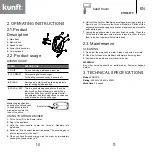 Предварительный просмотр 6 страницы Kunft KHM3273 Instruction Manual