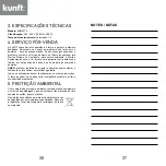 Предварительный просмотр 19 страницы Kunft KHM3273 Instruction Manual