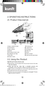 Предварительный просмотр 10 страницы Kunft KHVC3663 Instruction Manual