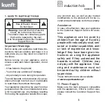 Предварительный просмотр 3 страницы Kunft KIH3300 Instruction Manual