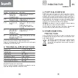 Предварительный просмотр 16 страницы Kunft KIH3300 Instruction Manual