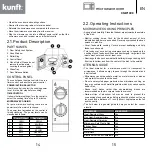 Предварительный просмотр 8 страницы Kunft KMW1698 Instruction Manual