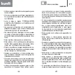 Предварительный просмотр 23 страницы Kunft KMW1698 Instruction Manual