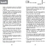 Предварительный просмотр 24 страницы Kunft KMW1698 Instruction Manual