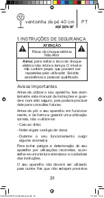 Предварительный просмотр 29 страницы Kunft KSF 2374 Instruction Manual