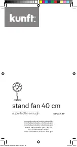 Предварительный просмотр 40 страницы Kunft KSF 2374 Instruction Manual