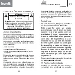 Preview for 12 page of Kunft KSG-1876 Instruction Manual