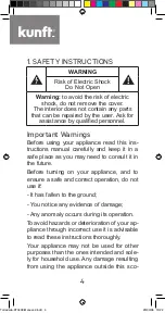 Preview for 4 page of Kunft KT3408 2E Instruction Manual