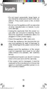 Preview for 10 page of Kunft KT3408 2E Instruction Manual