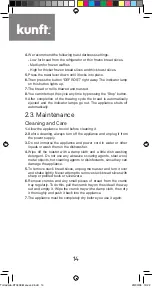 Preview for 14 page of Kunft KT3408 2E Instruction Manual