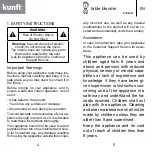 Предварительный просмотр 3 страницы Kunft KTB5023 Instruction Manual