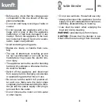 Предварительный просмотр 5 страницы Kunft KTB5023 Instruction Manual