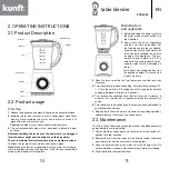 Предварительный просмотр 6 страницы Kunft KTB5023 Instruction Manual