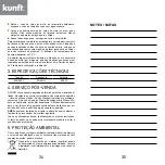 Предварительный просмотр 18 страницы Kunft KTB5023 Instruction Manual