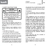 Preview for 3 page of Kunft KTCR3846 Instruction Manual