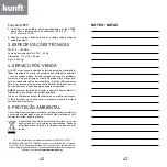 Предварительный просмотр 22 страницы Kunft KTCR3846 Instruction Manual