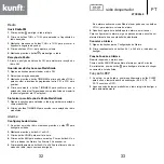 Предварительный просмотр 17 страницы Kunft KTCR3848 Instruction Manual