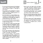 Предварительный просмотр 5 страницы Kunft KTE3781 Instruction Manual