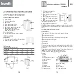 Предварительный просмотр 6 страницы Kunft KTE3781 Instruction Manual