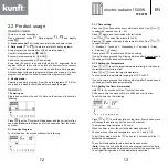 Предварительный просмотр 7 страницы Kunft KTE3781 Instruction Manual