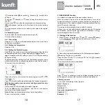 Предварительный просмотр 9 страницы Kunft KTE3781 Instruction Manual