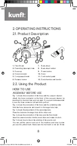 Предварительный просмотр 8 страницы Kunft KVC3121 BL Instruction Manual