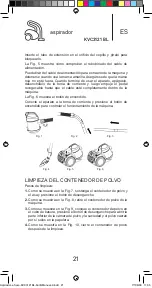 Предварительный просмотр 21 страницы Kunft KVC3121 BL Instruction Manual