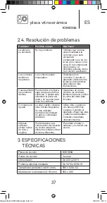 Предварительный просмотр 37 страницы Kunft KVH3934 Instruction Manual