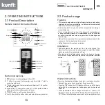 Предварительный просмотр 6 страницы Kunft KWH4209 Instruction Manual